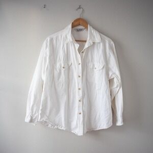 New Directions 100% Cotton/Denim Blouse